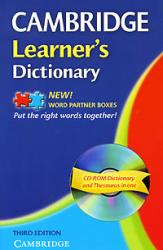 buy: Dictionary Cambridge Learner's Dictionary (+ CD-ROM)